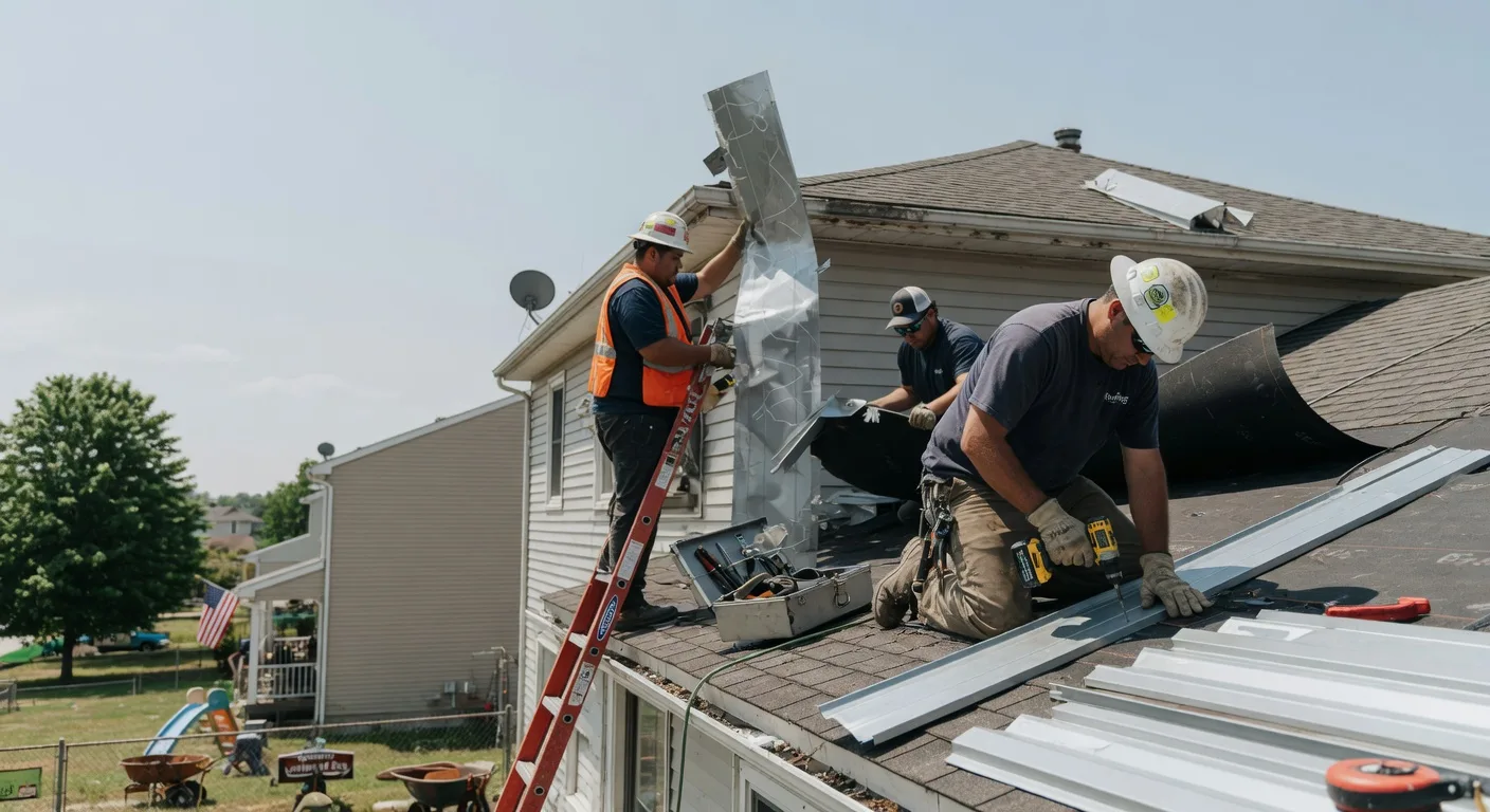Storm Damage Metal Roof Repair in Elliottsburg, PA